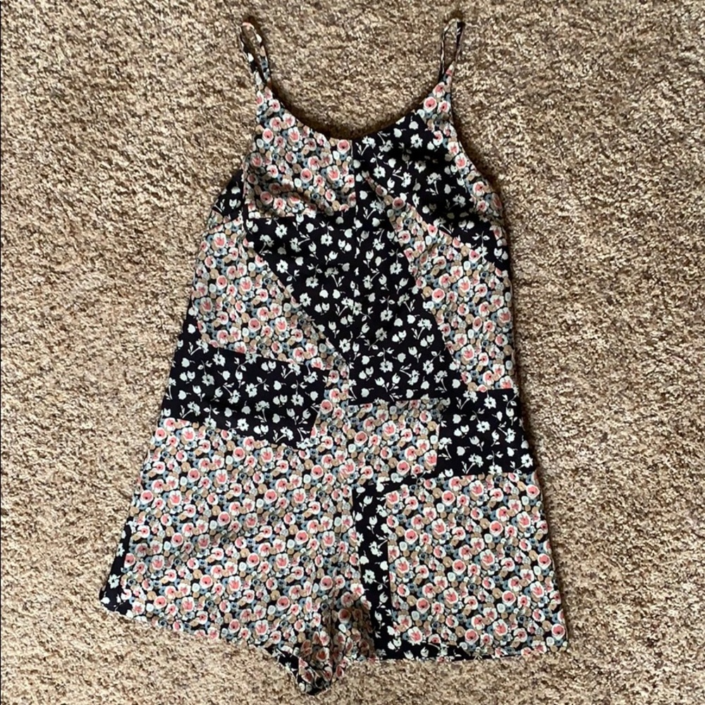 Topshop Floral Romper Size 4